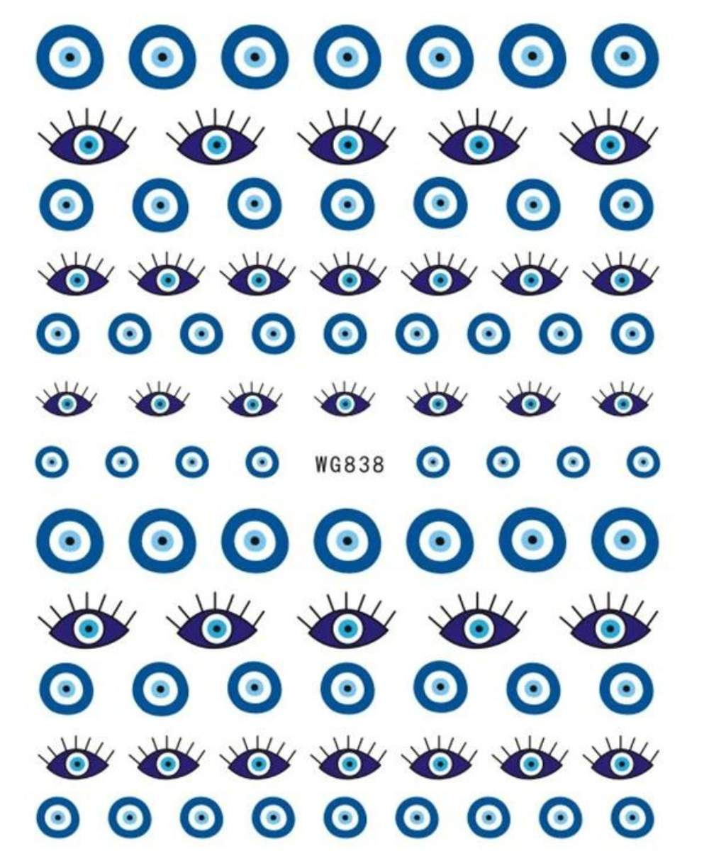 Evil Eye Nail Stickers - 838-Nail NV-