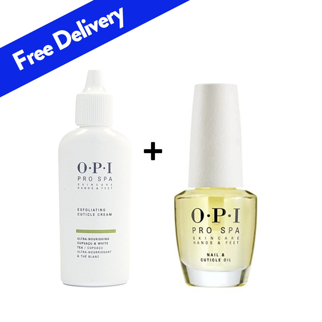 Best Seller From OPI Pro Spa : Exfoliating Cuticle Cream + Nail and Cuticle Oil