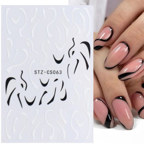 2D Trendy Nail Stickers - CS063